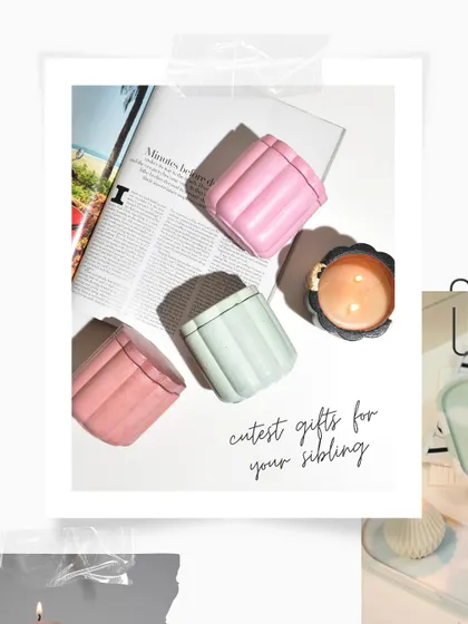Cutest gifts for your sibling. Our pastel-colored Daisy Jars are a modern and stylish Rakhi present.