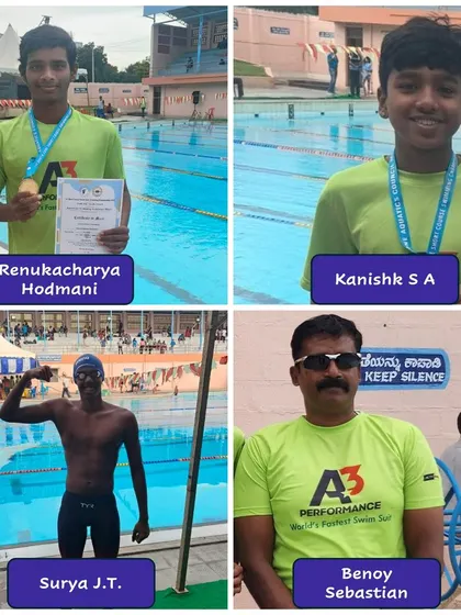 Our champions at the 1st Short Course South Zone championship.