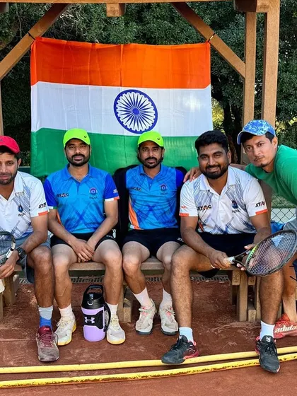 Posing with my teammates in Portugal. The camaraderie and team spirit during these international tours are just as important as the competition itself.
