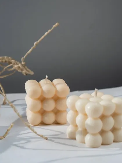 We're obsessed with our blob candles. They are a fun, modern take on the classic bubble candle.