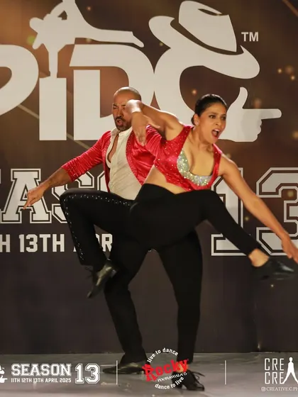 The stage is our playground. This is the rush we live for. A powerful moment captured during our performance at the Pune International Dance Congress, showcasing the energy and passion we bring to every show.