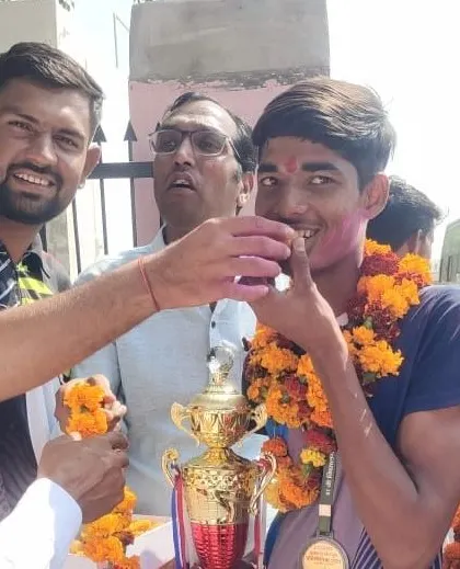 Sharing a moment of triumph with our state-level Mallakhamb champion. His success is a result of relentless practice and the tough training we provide at the academy.