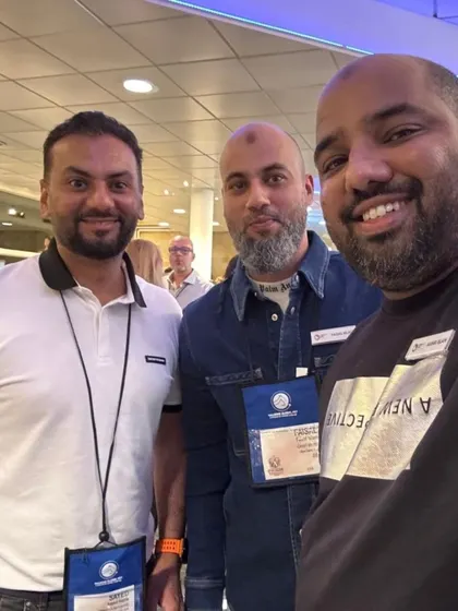 My team connecting with other professionals from the Middle East and beyond.