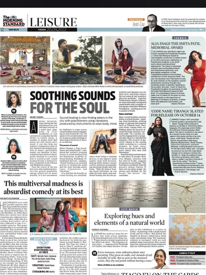 My work with sound healing was featured in The Morning Standard. The article, "Soothing Sounds for the Soul," explores how this therapy uses instruments to heal the mind and body.