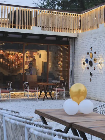 Our outdoor seating area is spacious and can be arranged to accommodate parties and events of all sizes.