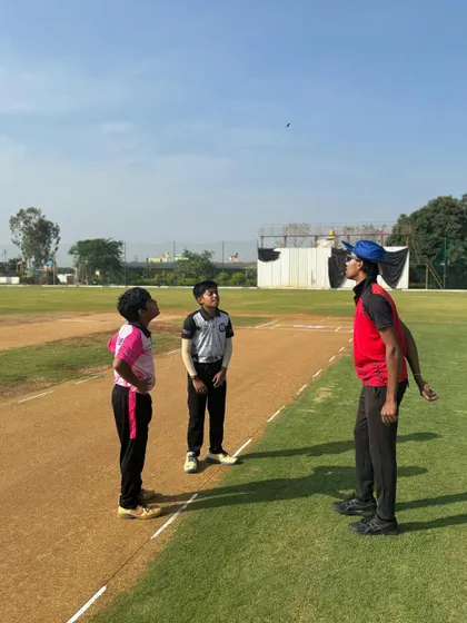 The coin toss is a lesson in itself. A coach supervises the toss, explaining the strategic decisions involved.