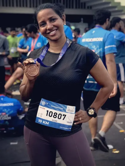 This medal represents more than just a 10km run. It marks a personal comeback, proving that with determination and mental power, we can overcome any struggle. I bring this same spirit of resilience to every class.