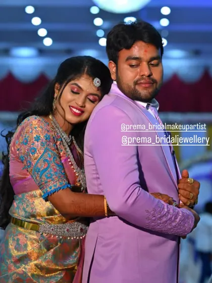 A sweet moment captured between the couple.