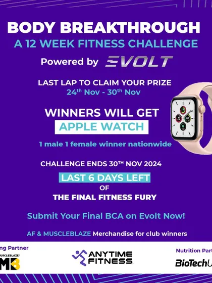 Only 6 days left in the fitness fury. Your final Evolt scan is what stands between you and seeing the incredible progress you've made.