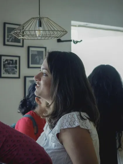 A candid moment from a Catalyst Session workshop.