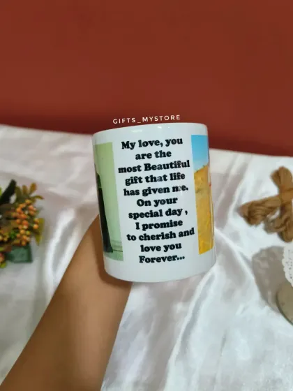 The sweet message on the back of the mug. It's these little details that make a gift truly personal.