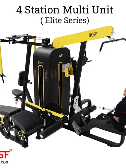 The seated row station on our versatile 4-Station Multi-Unit.