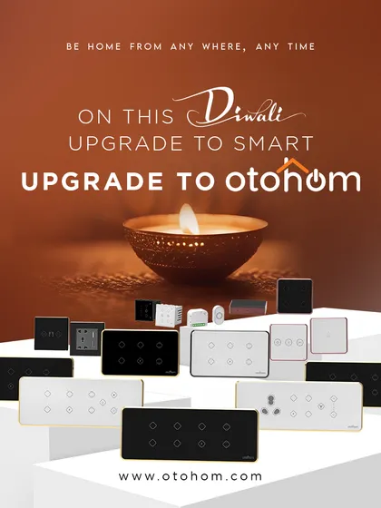 On this Diwali, we encourage you to upgrade to a smarter home. This festive graphic showcases our range of smart switches, perfect for lighting up your home with joy and convenience.