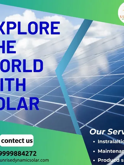 Explore the world with solar. My services, including installation and maintenance, are your gateway to energy independence.