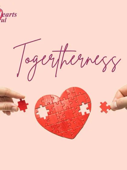 Togetherness is about two individuals coming together to complete a puzzle. My role is to find the two pieces that fit, creating a whole that is stronger and more beautiful together.