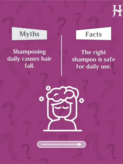 Let's clear up a common myth. Many believe daily shampooing causes hair fall, but the fact is, using the right shampoo is perfectly safe for daily use. It's about science, not guesswork.