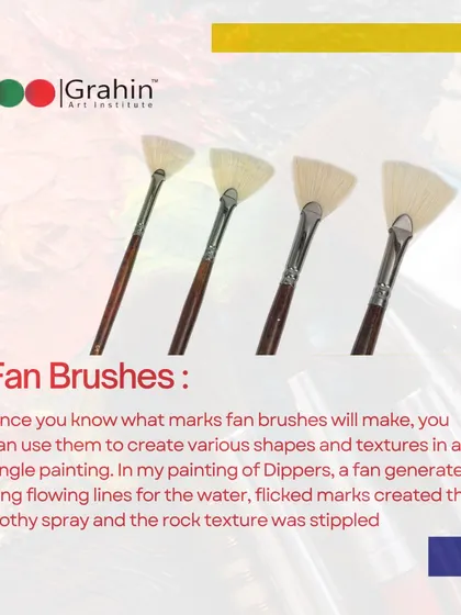 The Fan Brush is excellent for creating textures. You can use it to paint natural forms like trees and grass, or to create effects like flowing water and spray.