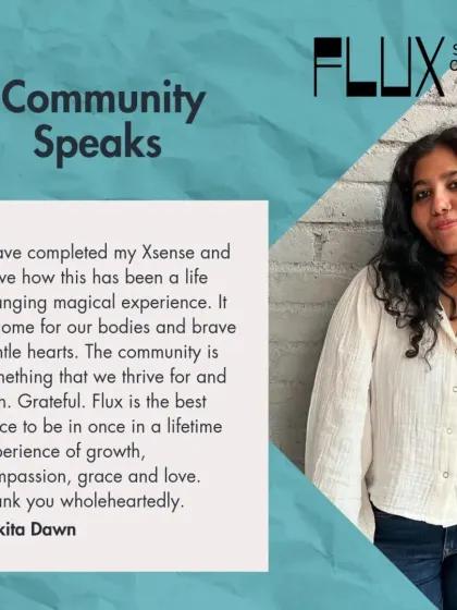 "It is home for our bodies and brave gentle hearts." A beautiful testimonial from a student about her life-changing experience in our X-Sense course.