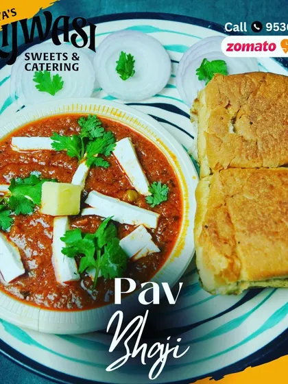 My special Pav Bhaji is a Mumbai street food classic. A flavorful mash of mixed vegetables is served with soft, buttered pav buns for a truly satisfying meal.