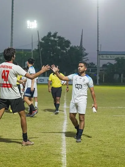 The post-match handshake. Win or lose, we respect our opponents.