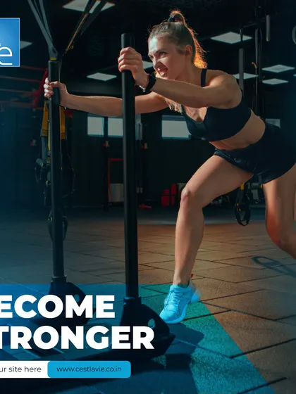 Become stronger with our diverse functional training equipment. Here, a member builds explosive power and endurance using the sled push, one of the many tools we offer to develop real-world strength.