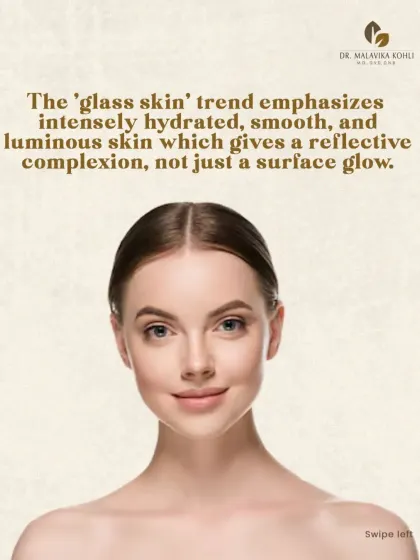 The "glass skin" trend is not about a single miracle product but about achieving an intensely hydrated, smooth, and luminous complexion from within. It emphasizes healthy, hydrated skin, not perfection.