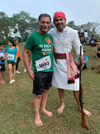 The marathon is a place where different worlds meet, united by a love for running and community.