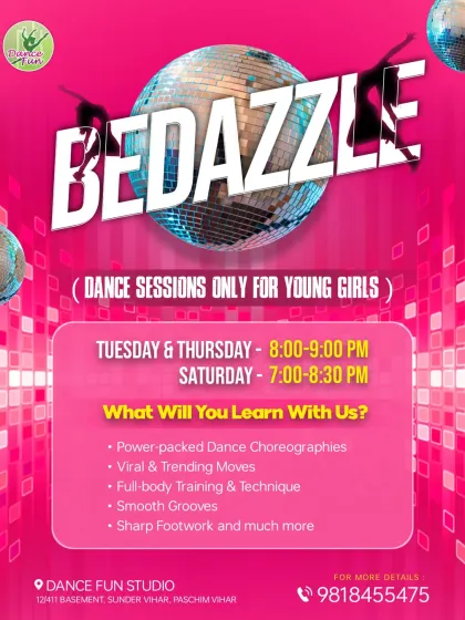 An introduction to our "Bedazzle" batch, exclusively for young girls 16+. Here, we focus on power-packed choreographies, viral moves, and full-body training.