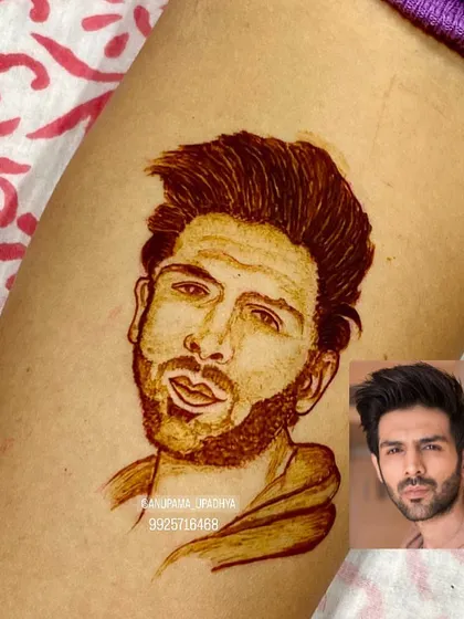 A finished portrait of the actor Kartik Aaryan. This piece showcases the shading techniques I teach to create realistic hair texture and facial contours, bringing the portrait to life.