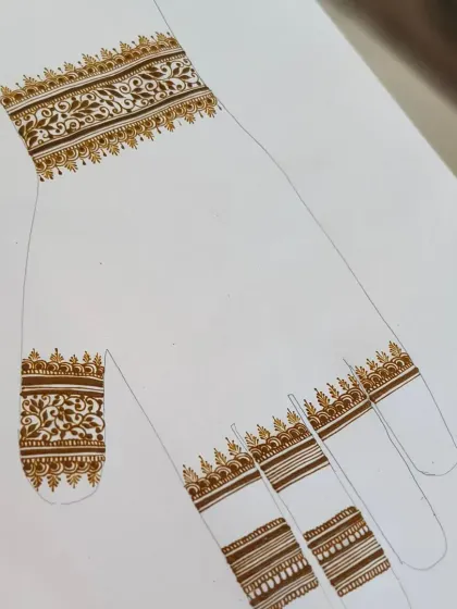 This shows an earlier stage of the practice design. I build my designs layer by layer, starting with the main elements and then adding fillers and details.