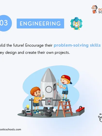 Engineering is about building the future. We encourage problem-solving skills as students design and create their own unique projects.