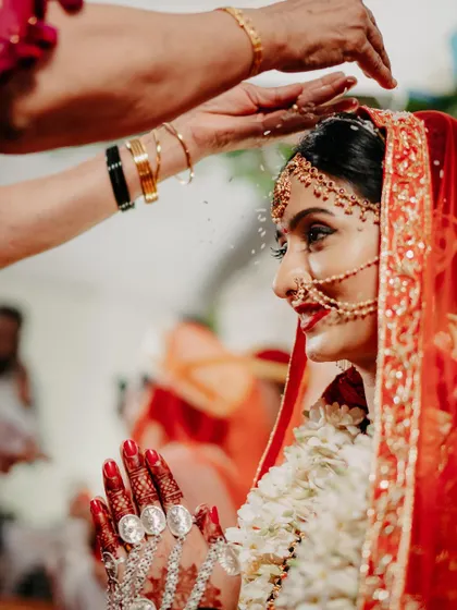 A moment of blessing. The jewellery I wore was not just an accessory, but a part of the tradition and memories we were creating.