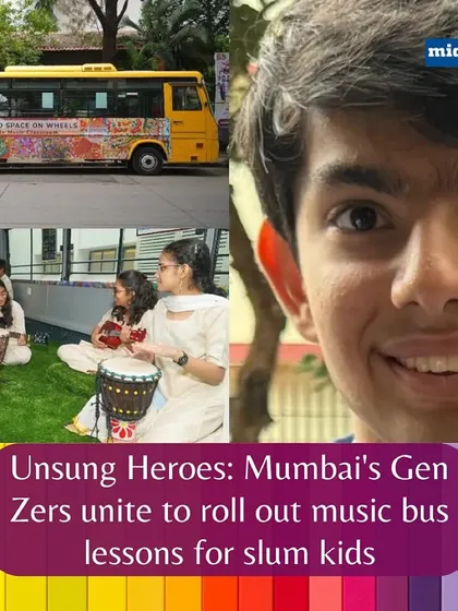 Mid-Day featured the Gen Zers who united to help us roll out our music bus lessons for slum kids.