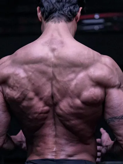 Manifesting extreme. This is a close up of my back, aiming for the "demon back" aesthetic from the anime Baki.