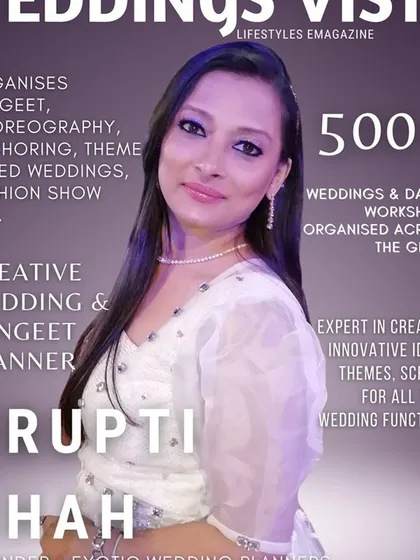 Featured on the cover of Weddings Vista e-magazine. This feature highlights my experience with over 500 weddings and dance workshops organized across the globe.