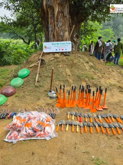 The tools of our trade laid out before a maintenance drive. Proper tools and safety gear are provided to all our volunteers to ensure a safe and productive day.