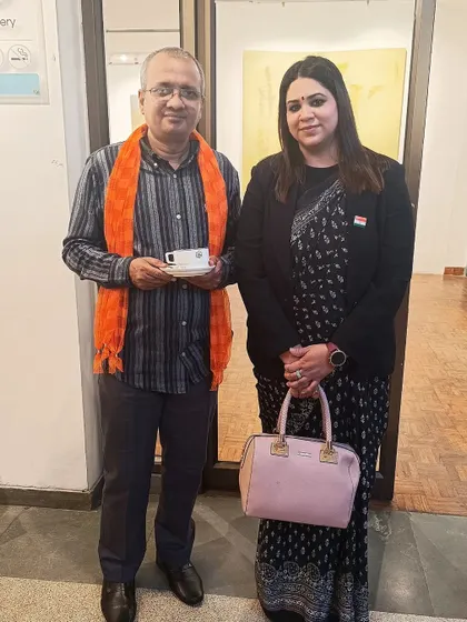 With Mr. Ajay Pandey, a strong advocate for women's empowerment. It is important to recognize the men who champion equality and support women in their journey.