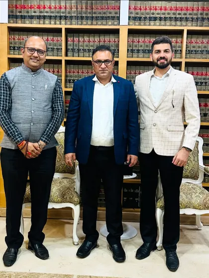 With Senior Advocate Pradeep Rai and Advocate Swapnil Bangali. The legal profession is built on relationships and mutual respect.