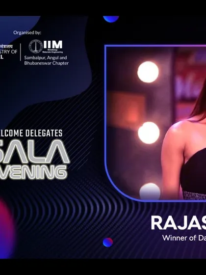 A welcome graphic for the delegates of the Gala Evening, featuring me as the guest performer. We are experienced in providing entertainment for high-profile corporate and government functions.