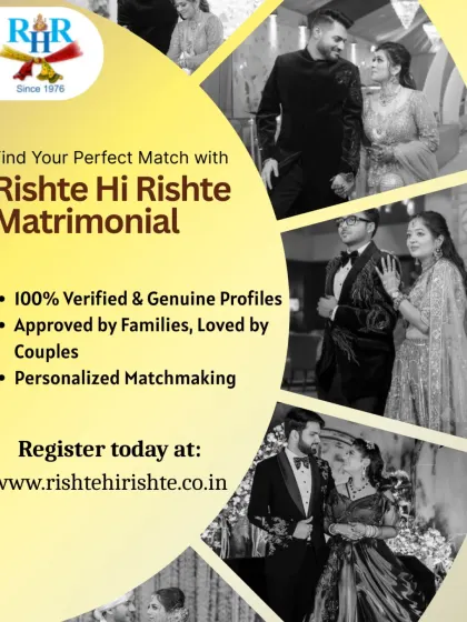 Find your perfect match with us. We provide 100% verified and genuine profiles that are approved by families and loved by couples, all through personalized matchmaking.