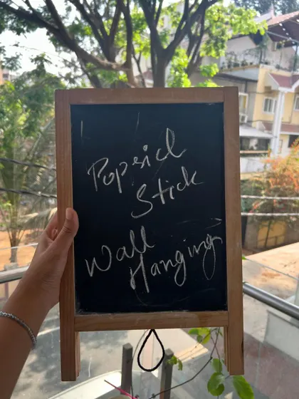 Popsicle stick wall hangings are a classic craft for a reason. They are versatile, fun to paint, and result in a beautiful piece of decor for the kids' rooms.