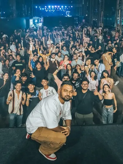 A moment with the crowd at the Homegrown Festival. I always make time to connect with the fans who bring the energy.