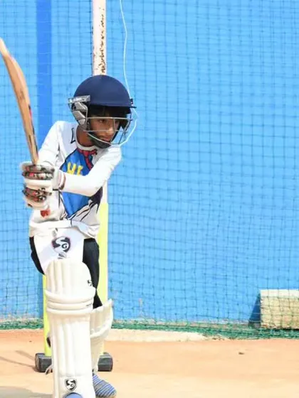 A montage of our batters in action during net practice. These clips showcase a range of shots including pull shots, cover drives, and lofted hits, demonstrating the diverse skills we teach.