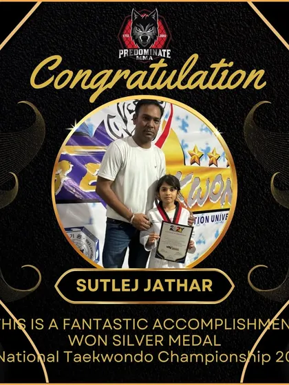 Congratulations to our little champion on winning a Silver Medal at the 2024 National Taekwondo Championship. A fantastic achievement.