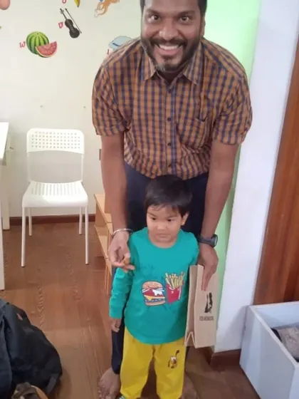 A proud father with his son after a fun cooking event at the school. I love seeing parents get involved and become an active part of our community.