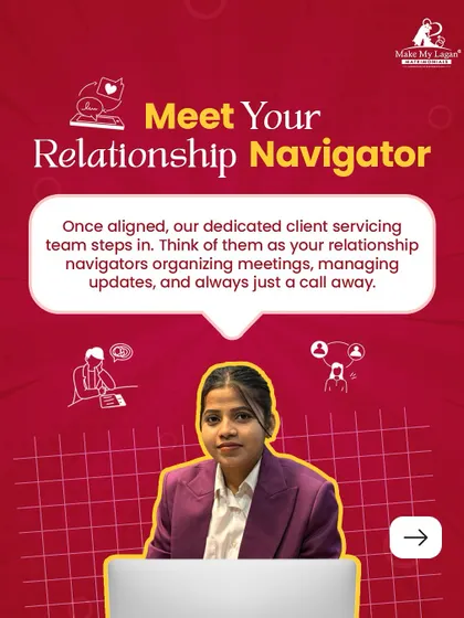 Meet your relationship navigator. Once aligned, our dedicated client servicing team steps in to organize meetings, manage updates, and act as your personal guide, always just a call away.