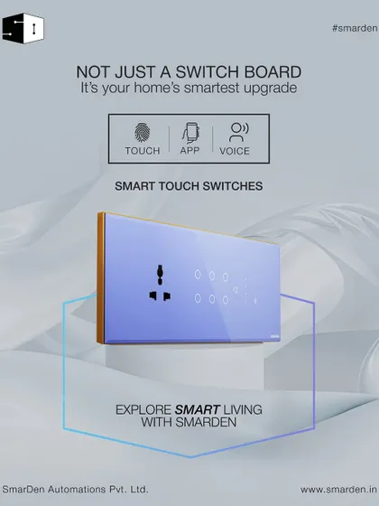 This is more than a switchboard; it's your home's smartest upgrade. I provide three ways to control your space: responsive touch, the SmarDen app, and integrated voice commands.