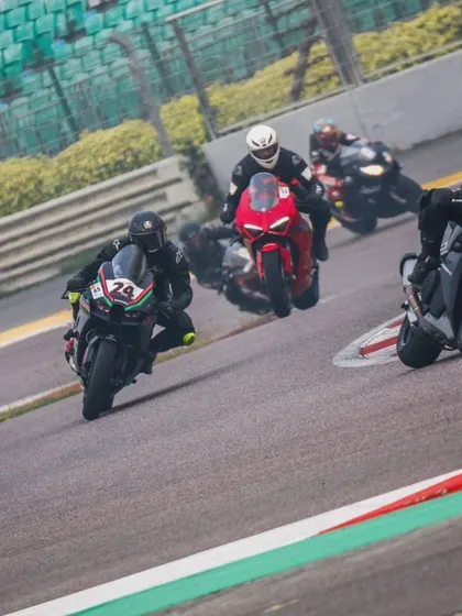This series of images captures the raw passion and fearless spirit of our racers, pushing their limits on various bikes like the ZX-10R, Ducati Panigale, and KTM at our track events.
