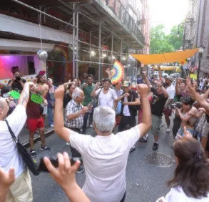 The Chinatown Block Party was on fire! This photo shows the whole street dancing. It's amazing to bring my sound to different neighborhoods and collaborate with local communities.