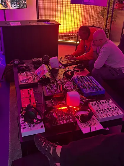 A behind the scenes look at a music production workshop at XP Music Futures in Riyadh. I do more than just DJ; I engage with the global music community through panels and workshops.